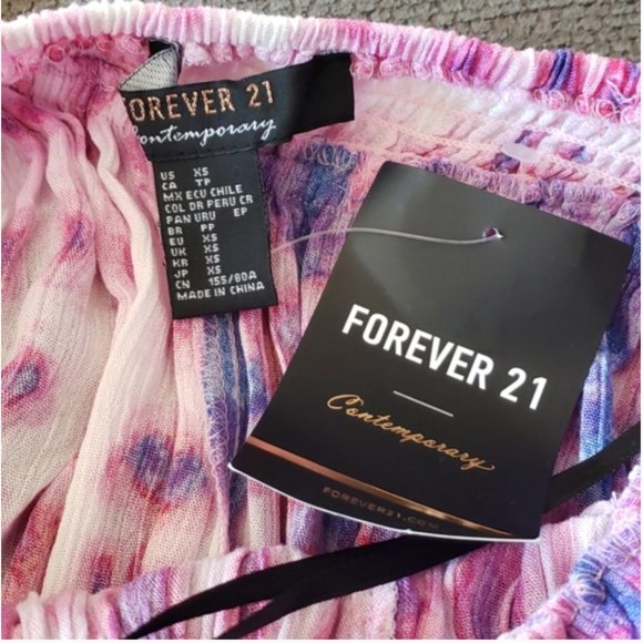 Forever 21 Tie-dye Plunging Halter Neck Maxi Dress - Picture 7 of 7